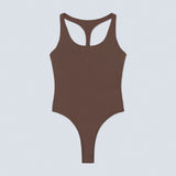 Body Magnolia Espresso. Body de sport durable pour femme